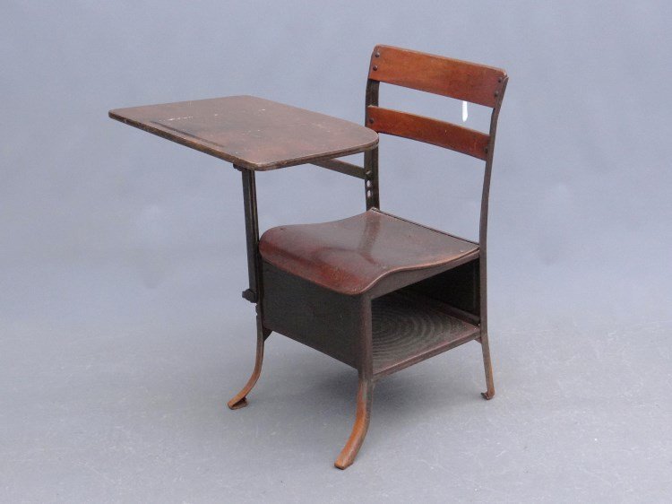 Child's School Desk: Vintage child's school desk.