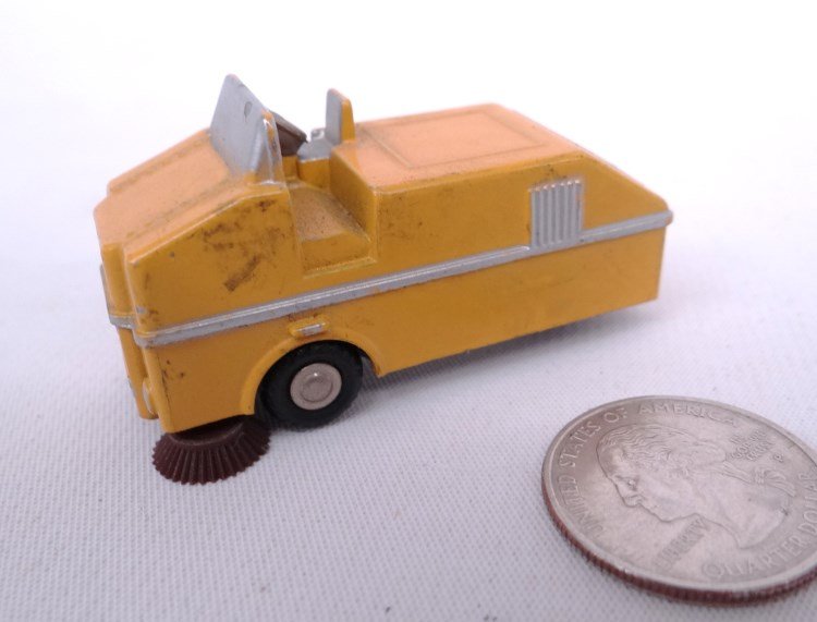 Schuco Street Sweeper: Schuco Piccolo Street Sweeper (758). 2 1/4" length.