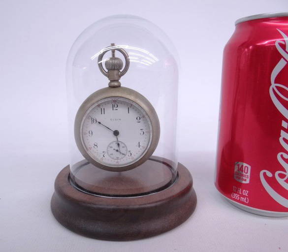 Elgin Pocket Watch With Train Engraving