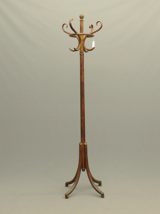 Bentwood Coat Rack: Bentwood coat rack. 78" Ht.
