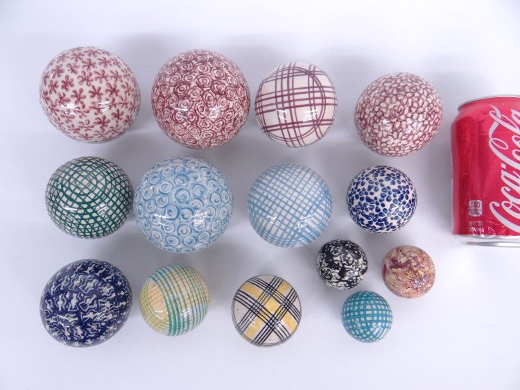 Carpet Balls: Lot of (14) carpet balls.