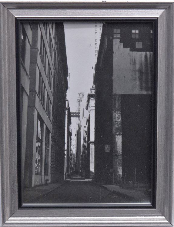 Al Macy Photograph: Vintage C. 1950's Al Macy photograph of N.Y.C. Estate stamp verso. 5" x 7".