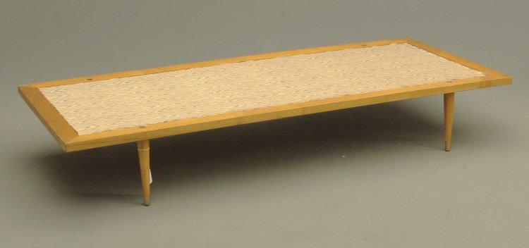 Mid Century Daybed: Mid Century daybed. 30" x 75 1/2" x 12".
