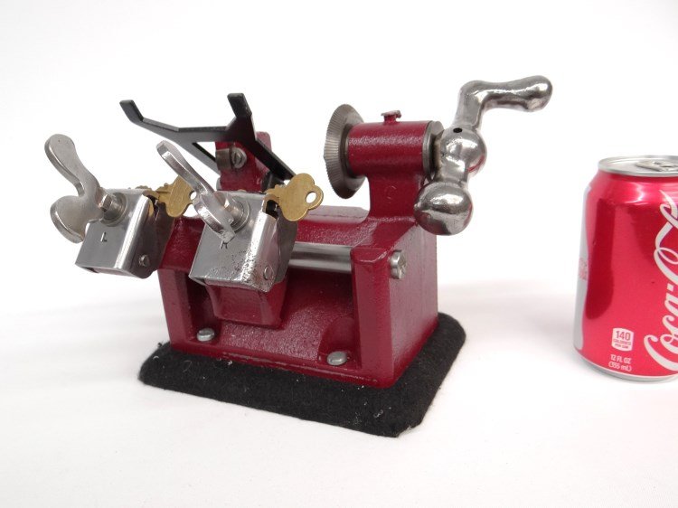 Key Grinder: C. 1900's key grinder.