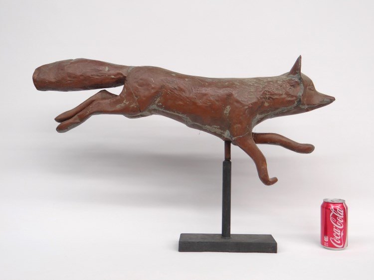 Fox Weathervane: Fox weathervane. 30" length, 12" Ht.