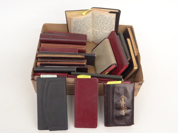Collection Of Diary's: Collection of 27 diary's. Dates include 1883, 1887, 1890, 1892, 1894, 1896, 1898, 1900, 1901, 1902, 1903, 1904, 1905, 1906, 1907, 1908, 1949 etc.