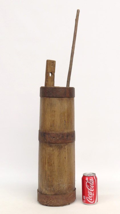 Primitive Butter Churn: Primitive butter churn. 24" Ht.