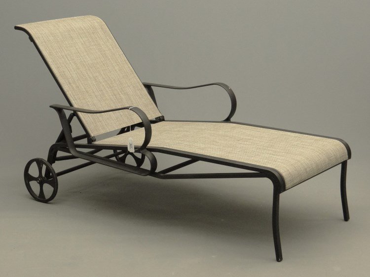 Chaise Lounge: Contemporary chaise lounge.