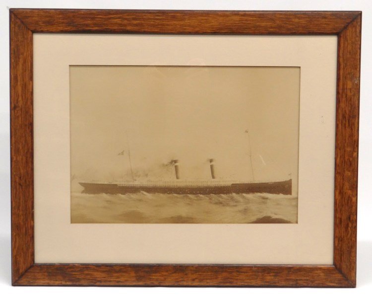 Ship Photograph: C. 1900's ship photograph, vessel marked "St. Louis". Sight 13 1/2" x 19".