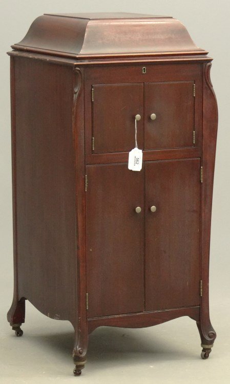 Victrola: C. 1900's floor model Victrola. 45" Ht.