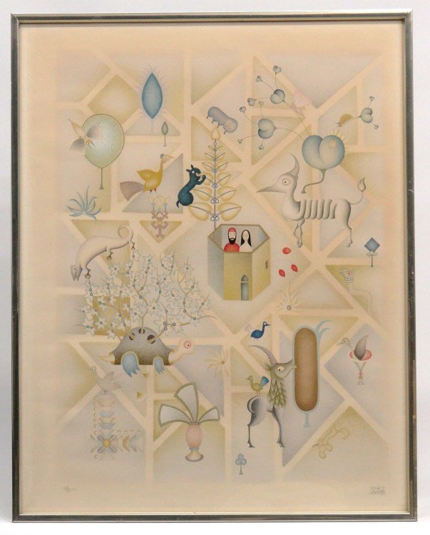 David Sharir (Israel Italy b.1938), Signed Print: David Sharir (Israel Italy b.1938), signed and numbered print (18/200). 32" x 25 1/2".