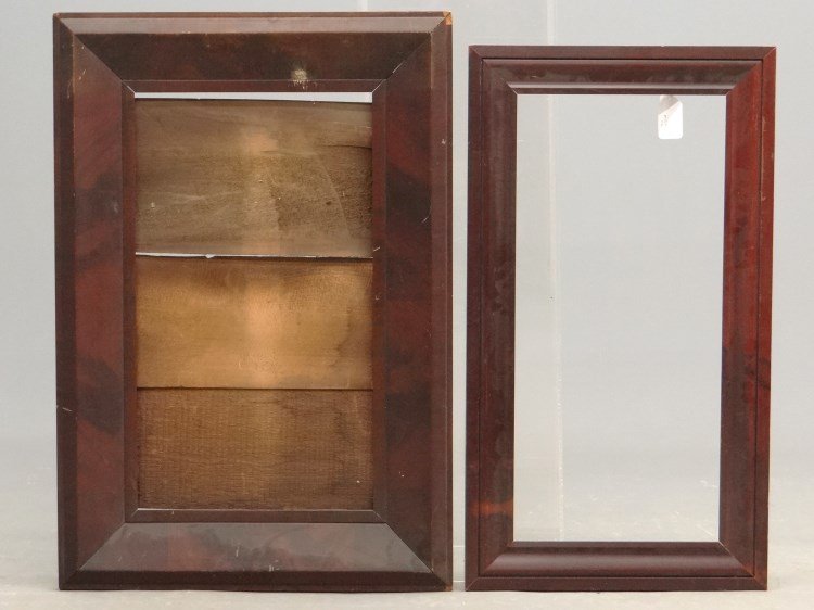19th c. Ogee Frames: Lot of (2) 19th c. ogee frames. 18 1/2" x 33 1/2" and 24" x 37".