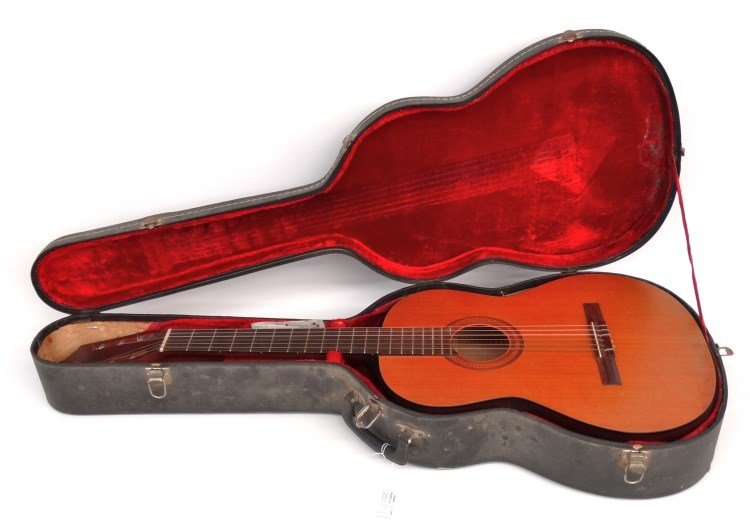 Guild Acoustic Guitar: Guild Mark II acoustic guitar, SN#66943. Comes with case.