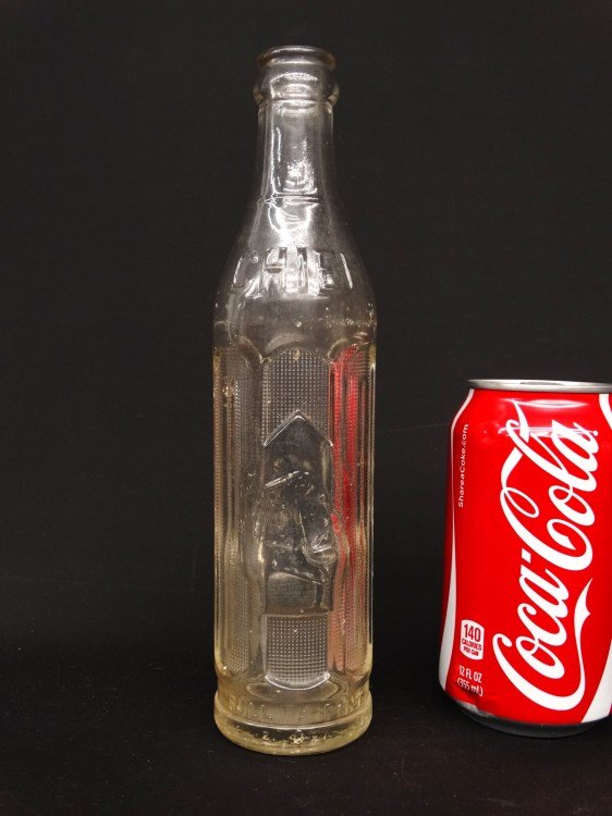 Big Chief Bottle (Coca Cola Bottling Co.): Vintage "Big Chief" bottle (Coca Cola Bottling Co.). 9 1/2" Ht.