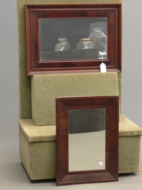 19th c. Ogee Mirrors: Lot of (2) 19th c. Ogee mirrors. 17" x 25" and 19 1/2" x 28".