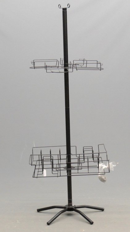 Store Rack: Revolving store rack.