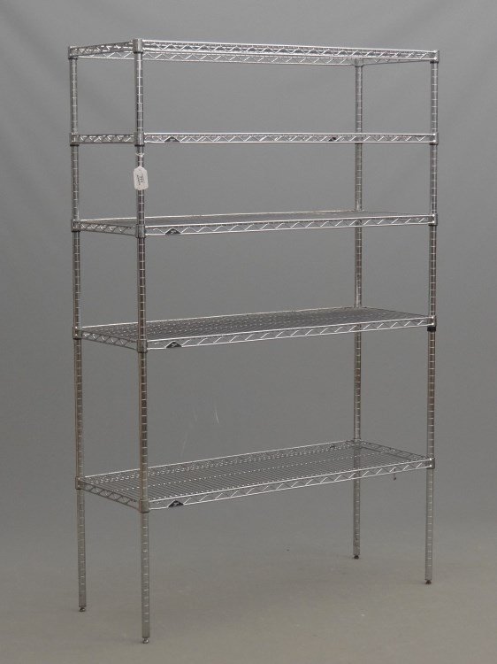 Metro Rack: Metal Metro rack. 48" x 18"x 74" Ht.