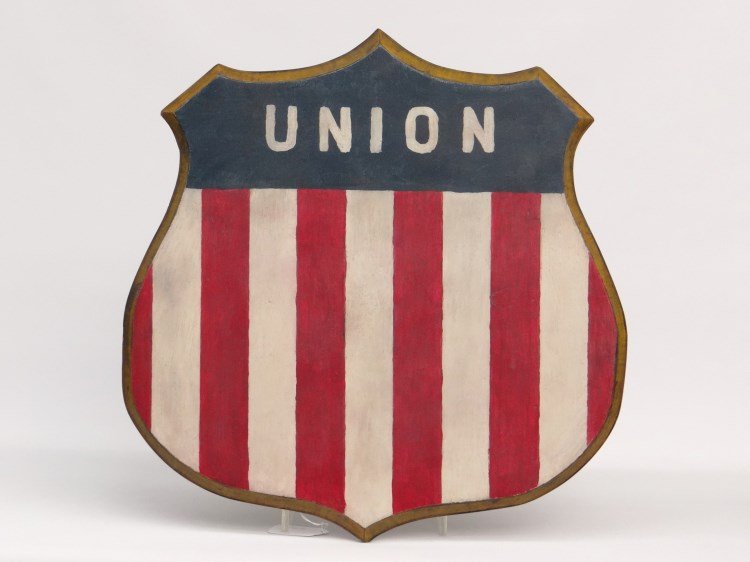 Patriotic "UNION" Shield Sign