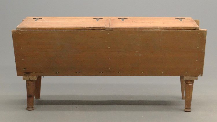 Early Bin: Early lift top bin. 64" x 24" x 31" Ht.