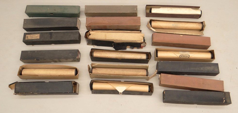 Player Piano Rolls: Lot of misc. C. 1900's player piano rolls.