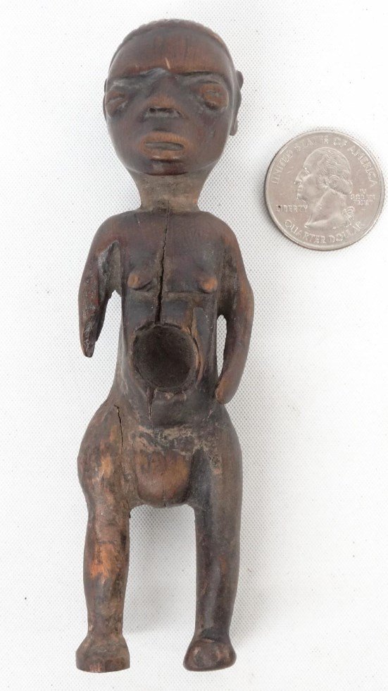 African Yoruba Carved Wooden Figure (1 of 5)