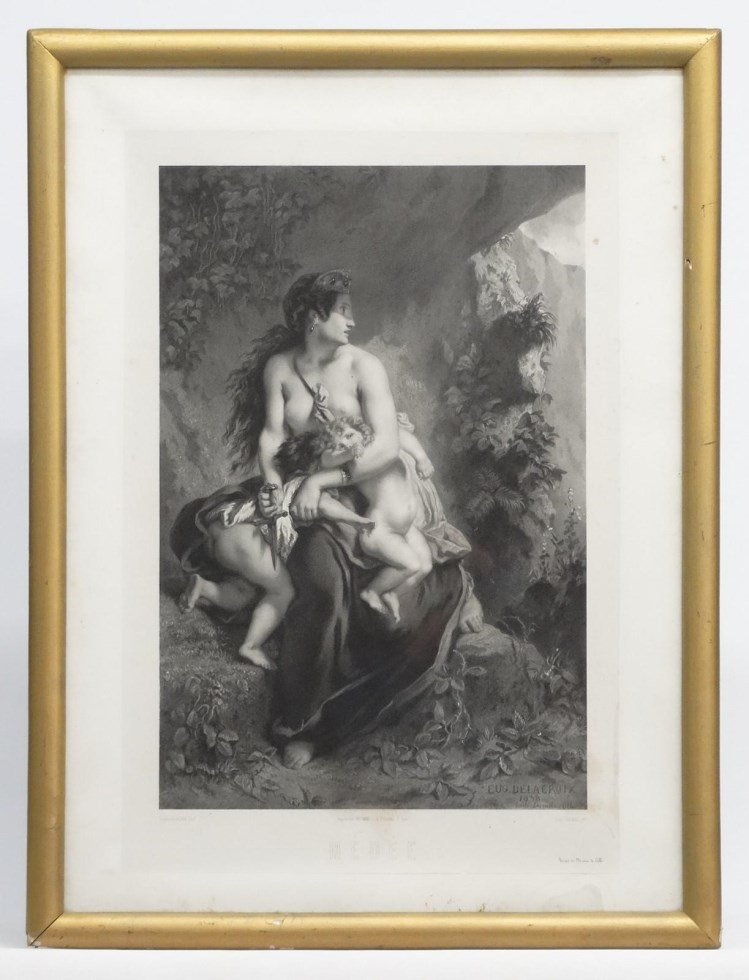 Eugene Delacroix (France 1798-1863), "MEDEE" (1 of 10)