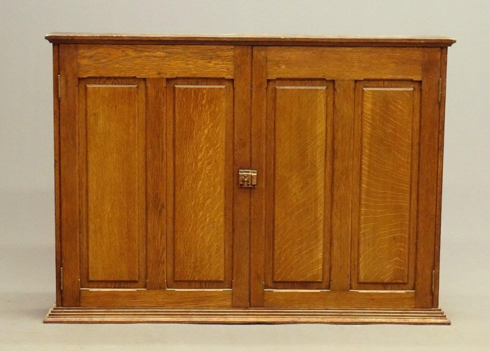 Oak Barber Cabinet (1 of 7)