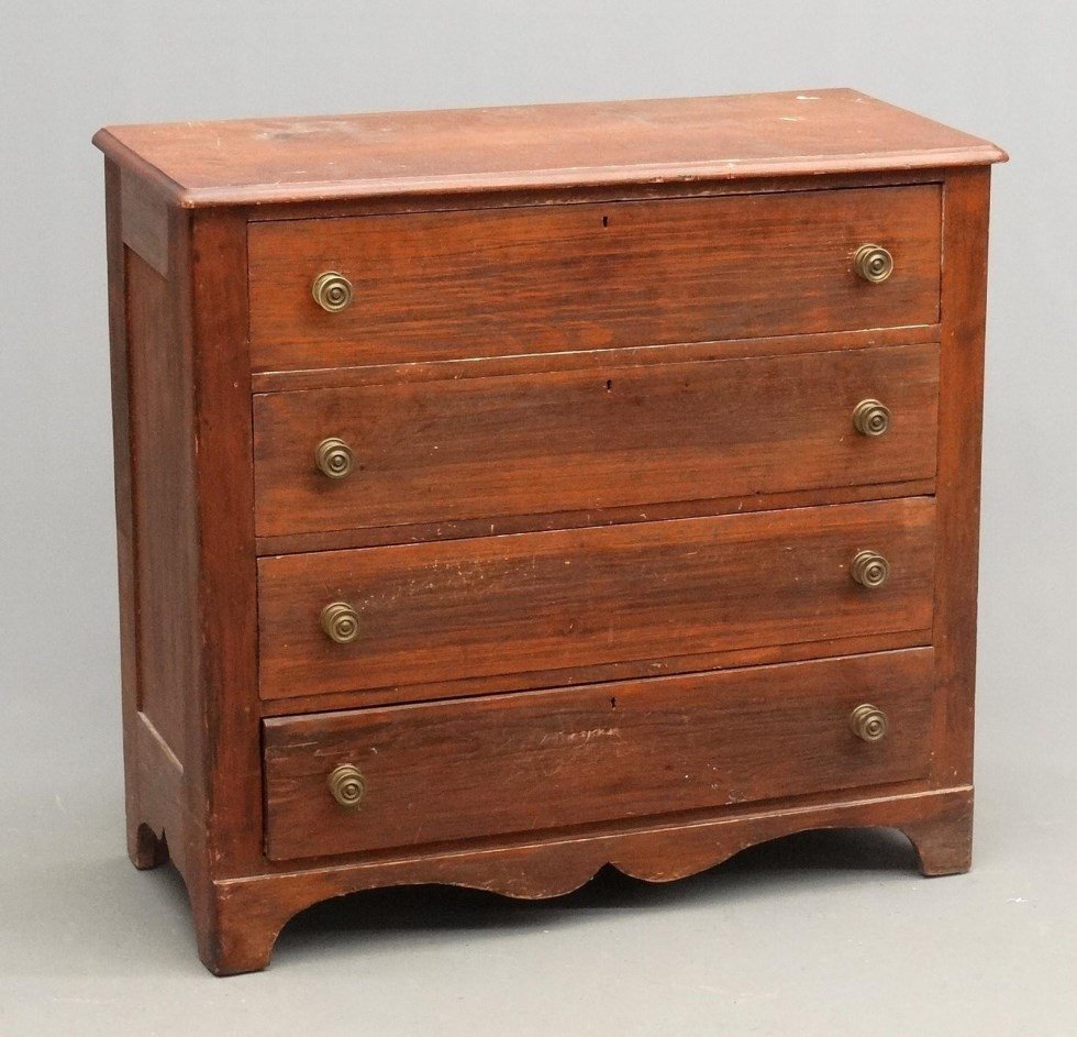 19th c. Pine Chest Of Drawers (1 of 9)