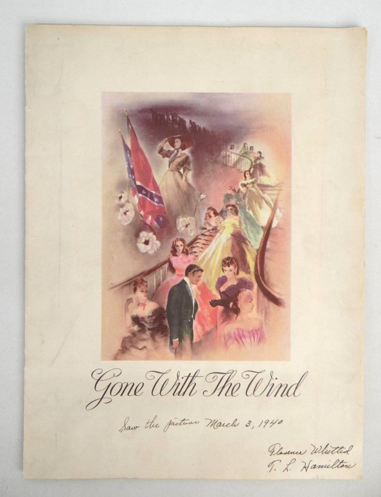 1939 Gone With The Wind Program (1 of 6)