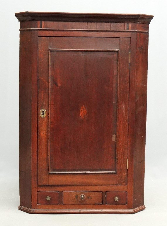19th c. English Hanging Cupboard (1 of 8)