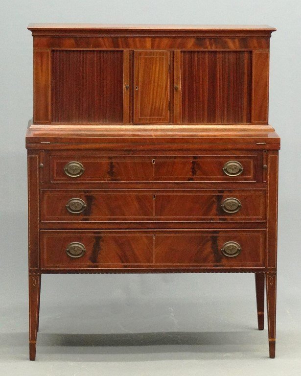 19th c. Hepplewhite Secretary (1 of 10)