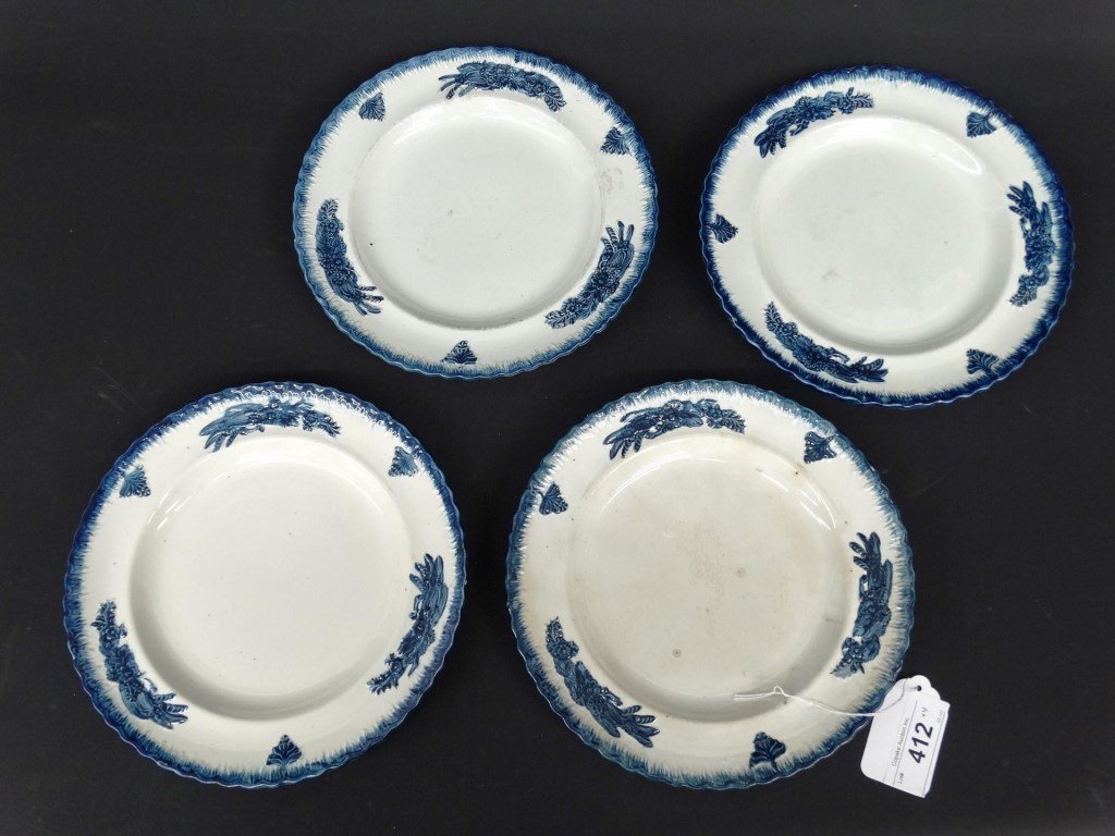 19th c. Feather Edge Plates (1 of 4)