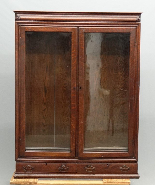 Victorian Oak Bookcase (1 of 6)