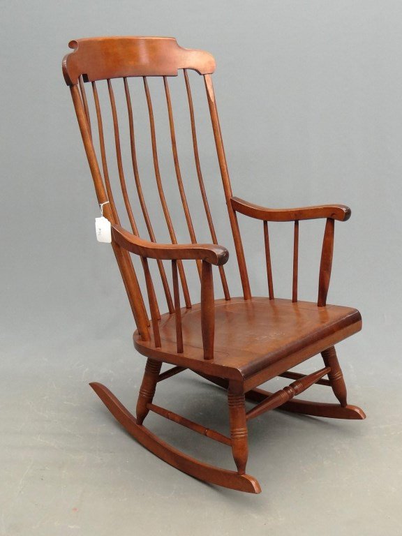 Rocking Chair: Contemporary rocking chair., 15" seat Ht., 43 1/2" overall Ht.