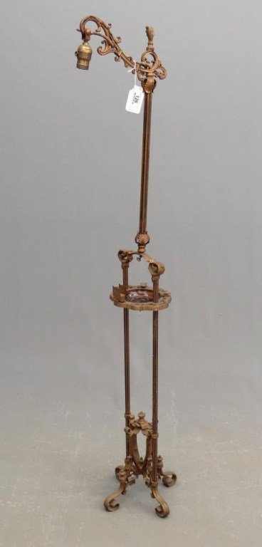 Vintage Floor Lamp: Vintage floor lamp/ashtray combo lamp. 60" Ht.