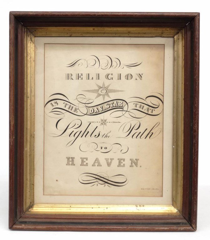 19th c. Penmanship Drawing (1 of 3)