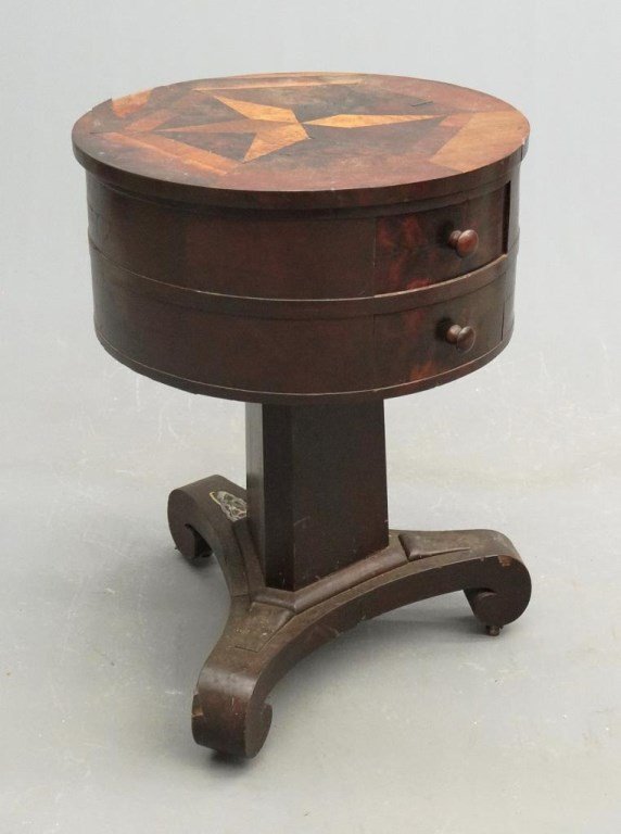 19th c. Inlaid Stand (1 of 6)