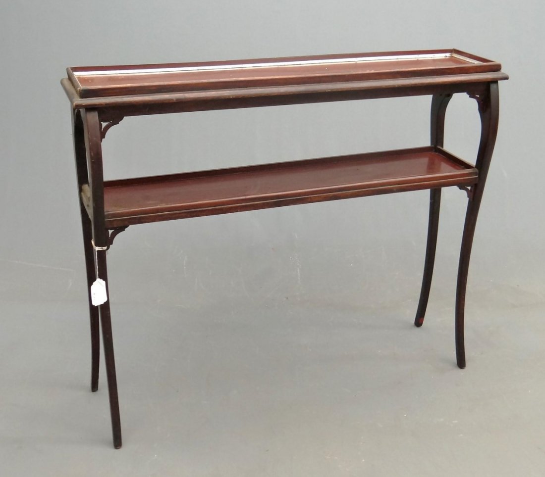 Mahogany Two Tiered Stand (1 of 5)