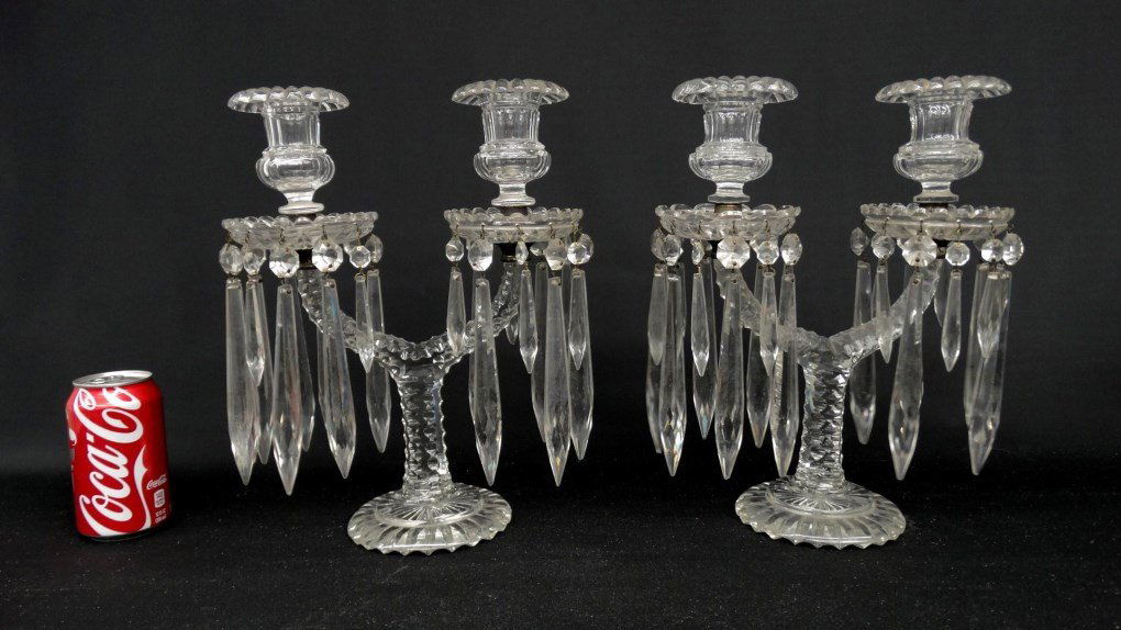 Pair Crystal Candleabras (1 of 9)