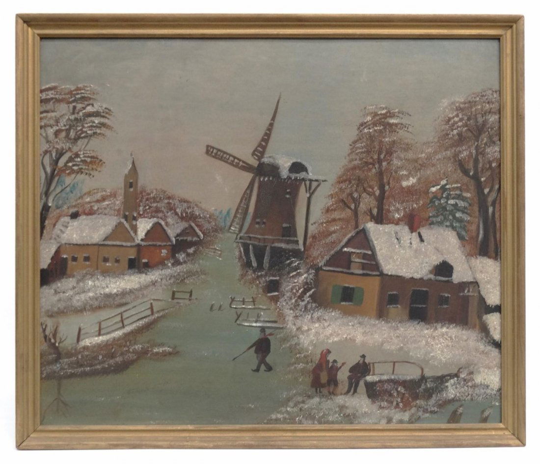 19th c. Winter Landscape (1 of 2)