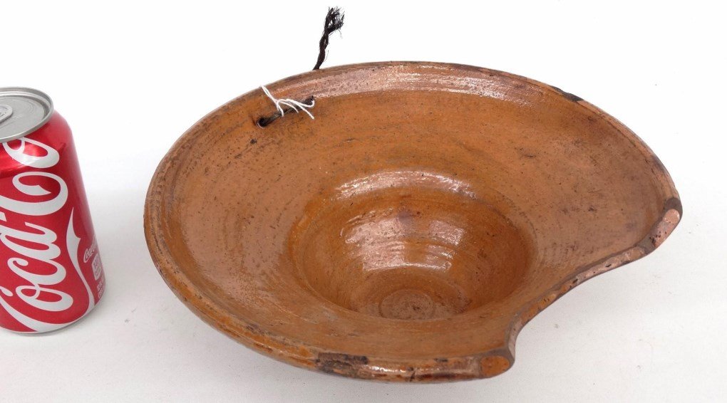Redware Shaving Bowl (1 of 4)