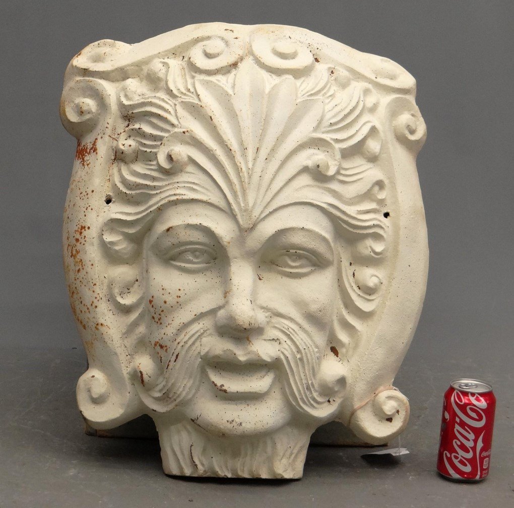 Cast Iron Face: Cast iron face. 19" x 26" Ht.