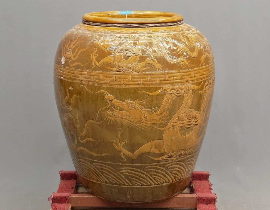 Monumental Asian Pottery Jar (1 of 6)