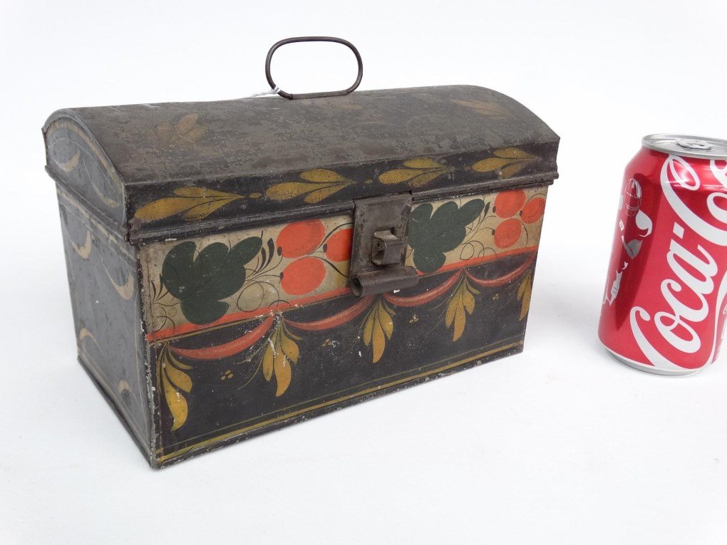 19th c. Toleware Deed Box (1 of 2)