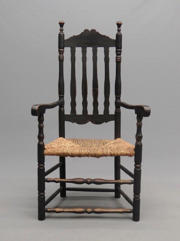 18th c. Banister Back Chair (1 of 9)