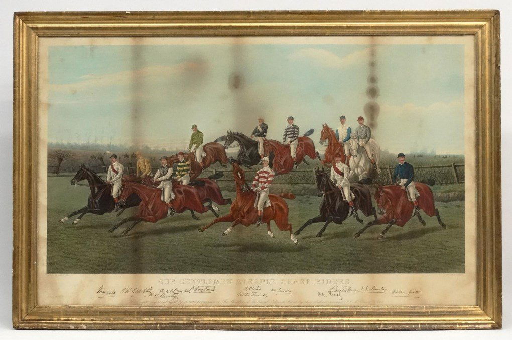 19th c. Steeple Chase Print (1 of 8)