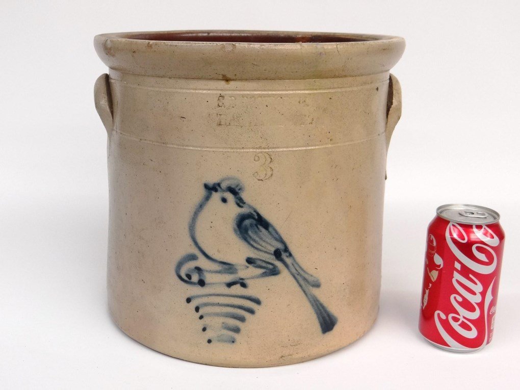 19th c. Stoneware Crock (1 of 5)