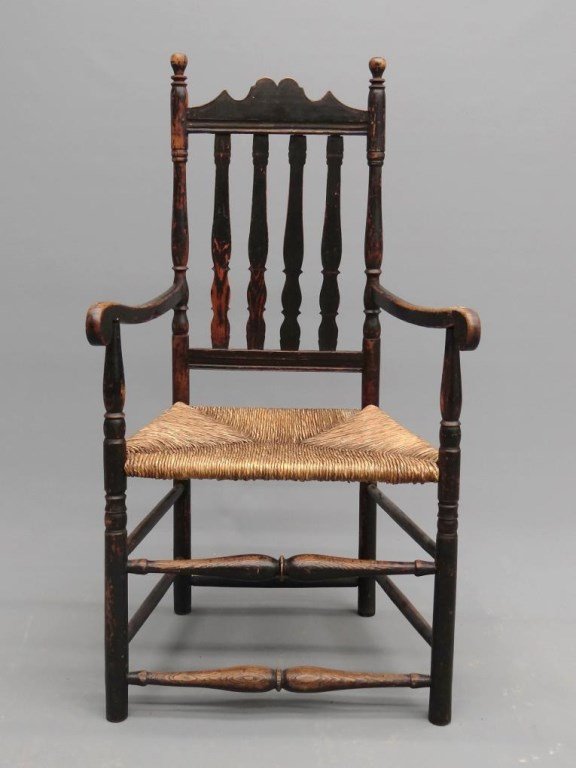 18th c. Banister Back Armchair (1 of 8)