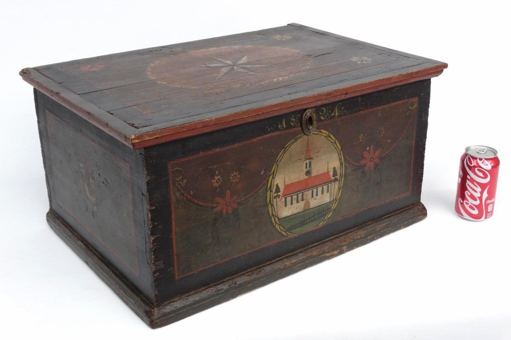 19th c. Paint Decorated Box (1 of 10)