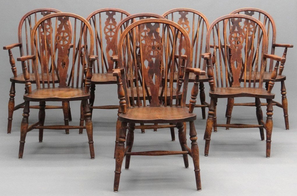 Set Of Eight English Windsor Chairs (1 of 10)